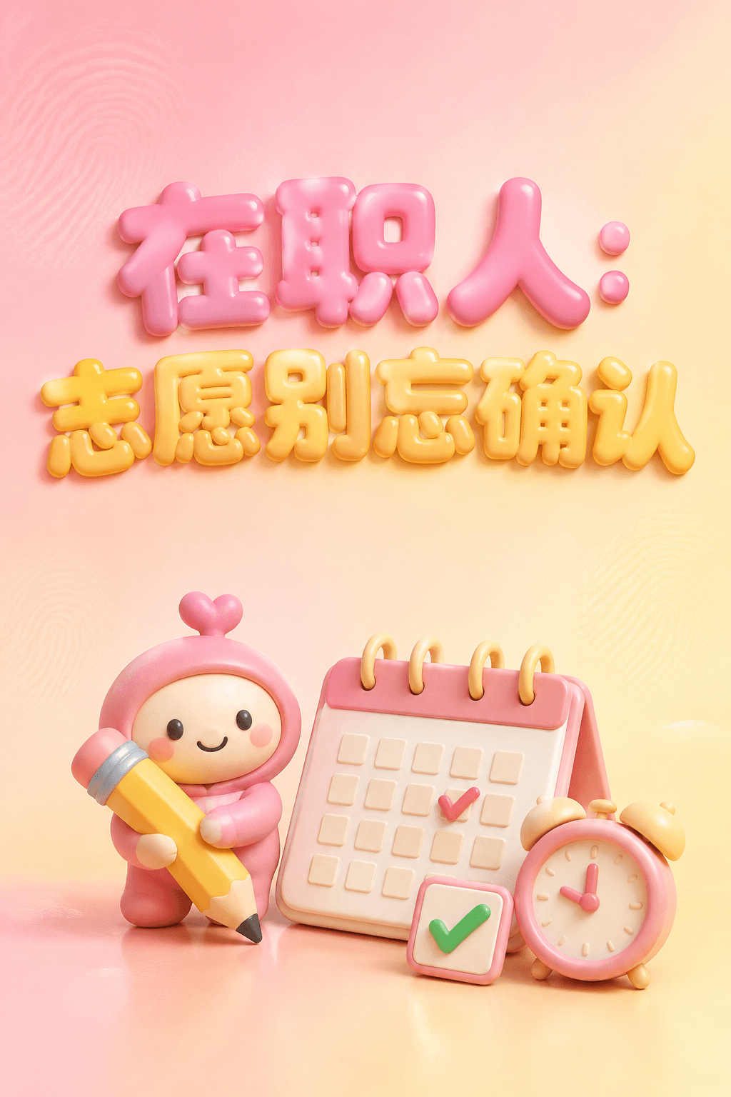成考志愿确认,在职人别错过