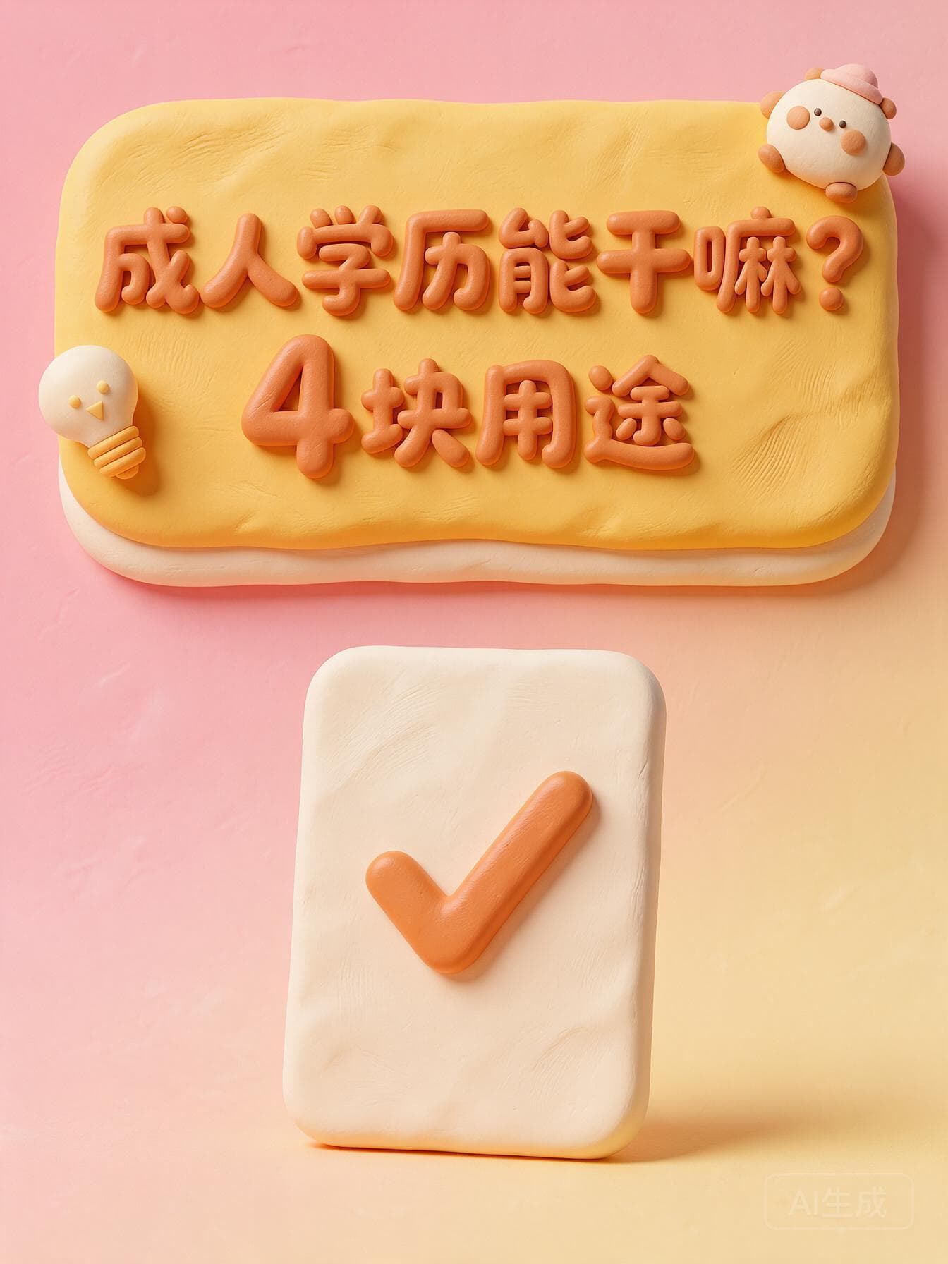 成人学历有什么用?先看这4块