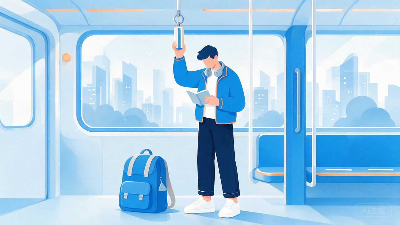 职场人利用通勤碎片时间看书学习,规划自考复习节奏
